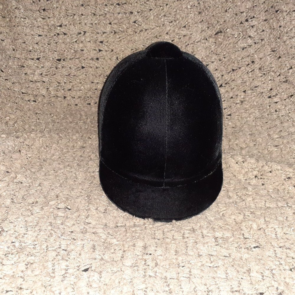 INTERNATIONAL RIDING HELMET-Size 6 Black Velvet-NWOT